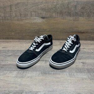 Vans Old Skool Suede/Canvas Black Skate Shoes Men's Size 10